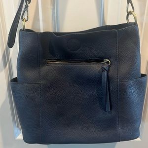 Joy vegan leather hobo handbag